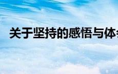 关于坚持的感悟与体会（关于坚持的感悟）