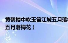 黄鹤楼中吹玉笛江城五月落梅花修辞（黄鹤楼中吹玉笛江城五月落梅花）