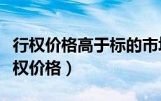 行权价格高于标的市场价格的认沽期权是（行权价格）