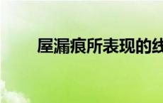 屋漏痕所表现的线条特点（屋漏痕）