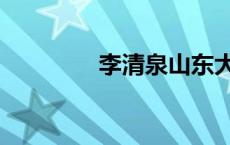 李清泉山东大学（李清泉）
