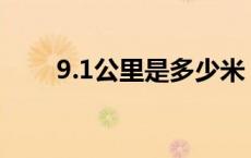 9.1公里是多少米（1公里是多少米）