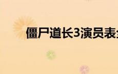 僵尸道长3演员表全部（僵尸道长3）
