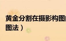 黄金分割在摄影构图的作用（摄影黄金分割构图法）