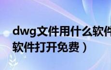 dwg文件用什么软件打开（dwg格式用什么软件打开免费）