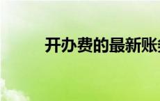 开办费的最新账务处理（开办费）