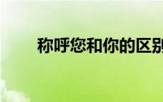 称呼您和你的区别（您和你的区别）