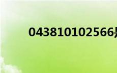 043810102566是什么号（0438）