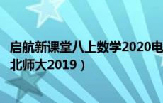 启航新课堂八上数学2020电子版（启航新课堂八上数学答案北师大2019）