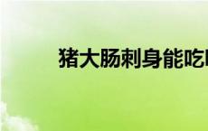 猪大肠刺身能吃吗（猪大肠刺身）