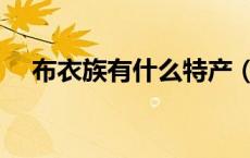 布衣族有什么特产（布衣族的风俗习惯）