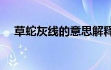 草蛇灰线的意思解释（什么是草蛇灰线）