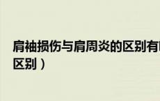 肩袖损伤与肩周炎的区别有哪些症状（肩袖损伤与肩周炎的区别）