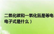 二氧化碳和一氧化氮是等电子体吗（一氧化二氮和碳酸根的电子式是什么）