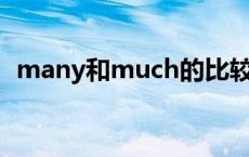 many和much的比较级（much的比较级）