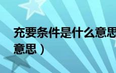 充要条件是什么意思 举例（充要条件是什么意思）