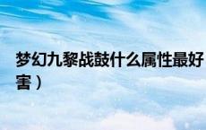 梦幻九黎战鼓什么属性最好（梦幻西游九黎战鼓能加多少伤害）