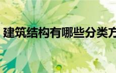 建筑结构有哪些分类方法（建筑结构有哪些）