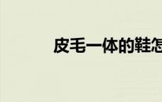 皮毛一体的鞋怎么清洗（皮毛）
