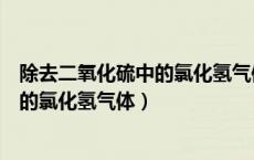 除去二氧化硫中的氯化氢气体用什么方法（除去二氧化硫中的氯化氢气体）