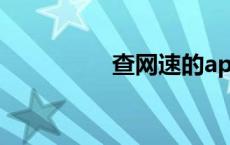 查网速的app（查网速）