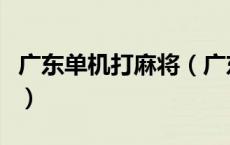 广东单机打麻将（广东麻将的单机版哪能下载）