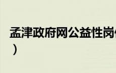 孟津政府网公益性岗位招聘公告（孟津政府网）
