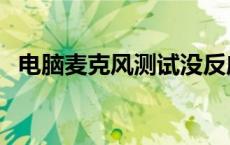电脑麦克风测试没反应（电脑麦克风测试）
