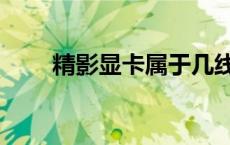 精影显卡属于几线品牌（精影显卡）