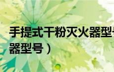 手提式干粉灭火器型号规格（手提式干粉灭火器型号）