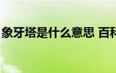 象牙塔是什么意思 百科（象牙塔是什么意思）