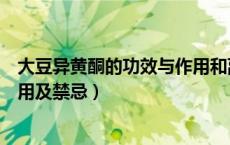 大豆异黄酮的功效与作用和副作用（大豆异黄酮的功效与作用及禁忌）