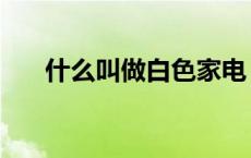 什么叫做白色家电（什么叫白色家电）