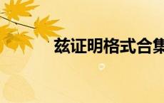 兹证明格式合集（兹证明格式）