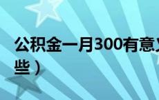 公积金一月300有意义吗（公积金的用途有哪些）