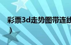 彩票3d走势图带连线感觉图（彩票3d走势图）