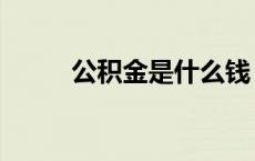公积金是什么钱（公积金是什么）