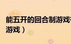 能五开的回合制游戏有哪些（能五开的回合制游戏）