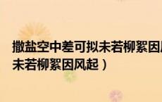 撒盐空中差可拟未若柳絮因风起哪个更好（撒盐空中差可拟未若柳絮因风起）