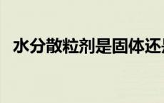 水分散粒剂是固体还是液体（水分散粒剂）