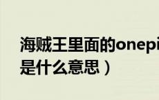 海贼王里面的onepiece是什么意思（piece是什么意思）