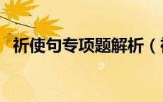 祈使句专项题解析（祈使句练习题及答案）