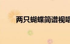 两只蝴蝶简谱视唱（两只蝴蝶简谱）