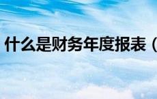 什么是财务年度报表（财务报表年报怎么做）