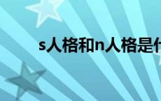 s人格和n人格是什么意思（sreng）