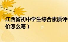 江西省初中学生综合素质评价怎么写（初中学生综合素质评价怎么写）