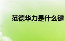 范德华力是什么键（范德华力是什么）