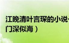 江晚清叶言琛的小说一入侯门深似海（一入侯门深似海）