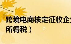 跨境电商核定征收企业所得税（核定征收企业所得税）
