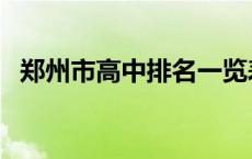郑州市高中排名一览表（郑州市高中排名）